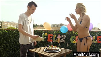 stepson gets birthday anal surprise from Stepmother